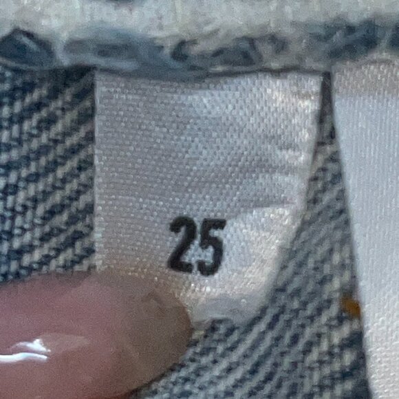 REFORMATION VINTAGE LEVI'S REPURPOSED LIGHT WASH RARE BACK SEAMS  MADE IN USA 25 - Picture 12 of 16